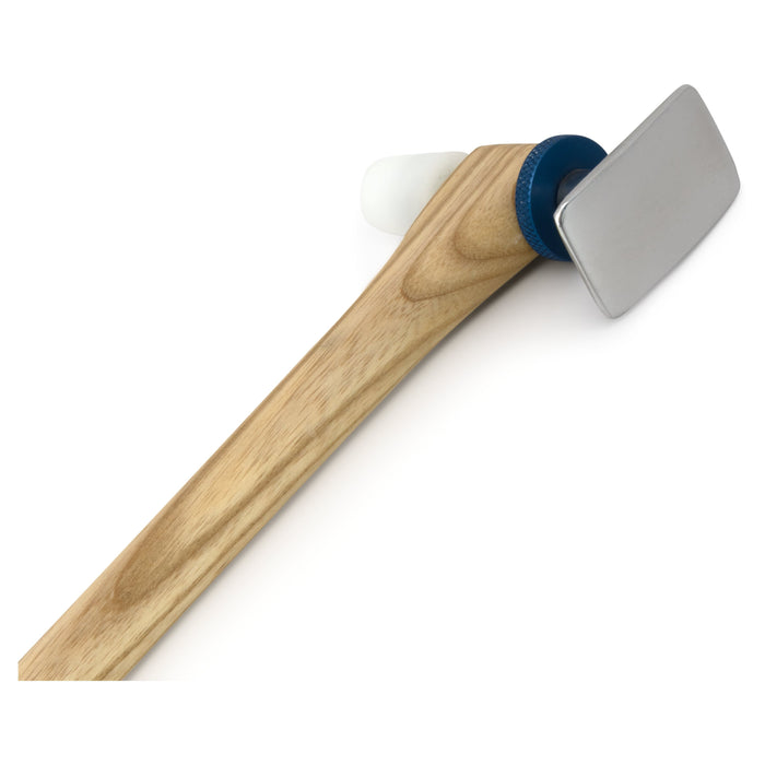 JVF Wood Blending Hammer - Polished Rectangular and Plastic 3/4" Tips