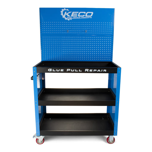 Blue Glue Pull Station Collision Center Cart